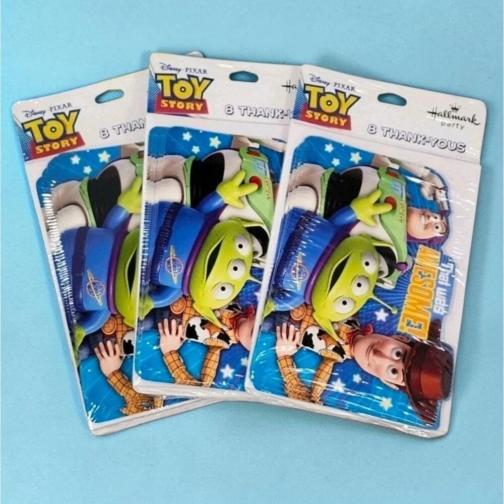 Toy Story Hallmark Thank You Cards 24ct Bundle New Sealed Pixar Disney Party